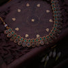 Varaham Kemp Necklace with Earring GUL-063 - gulnoorbymalavika