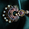 White stones with pearl Mang Tika GUL-047 - gulnoorbymalavika